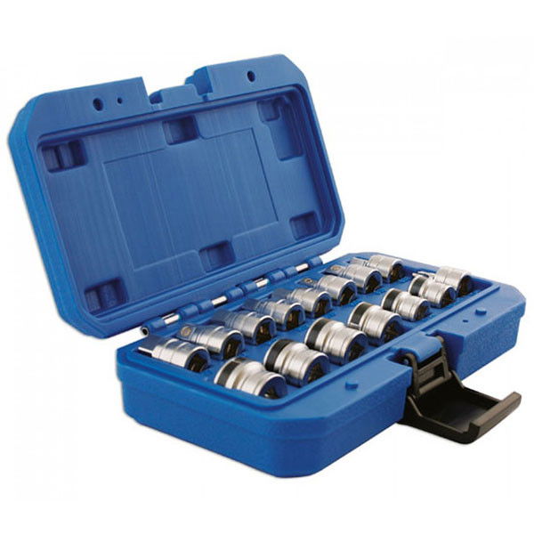 Laser Tools LAS-5518 olajleeresztő kulcs készlet mágneses dugófejekkel, 15 részes termék fő termékképe