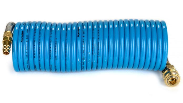 Rectus MFSP12/150KS poliamid 12 spiráltömlő gyorscsatlakozóval, kék, 12x10x1 mm, 15 m hosszú termék fő termékképe