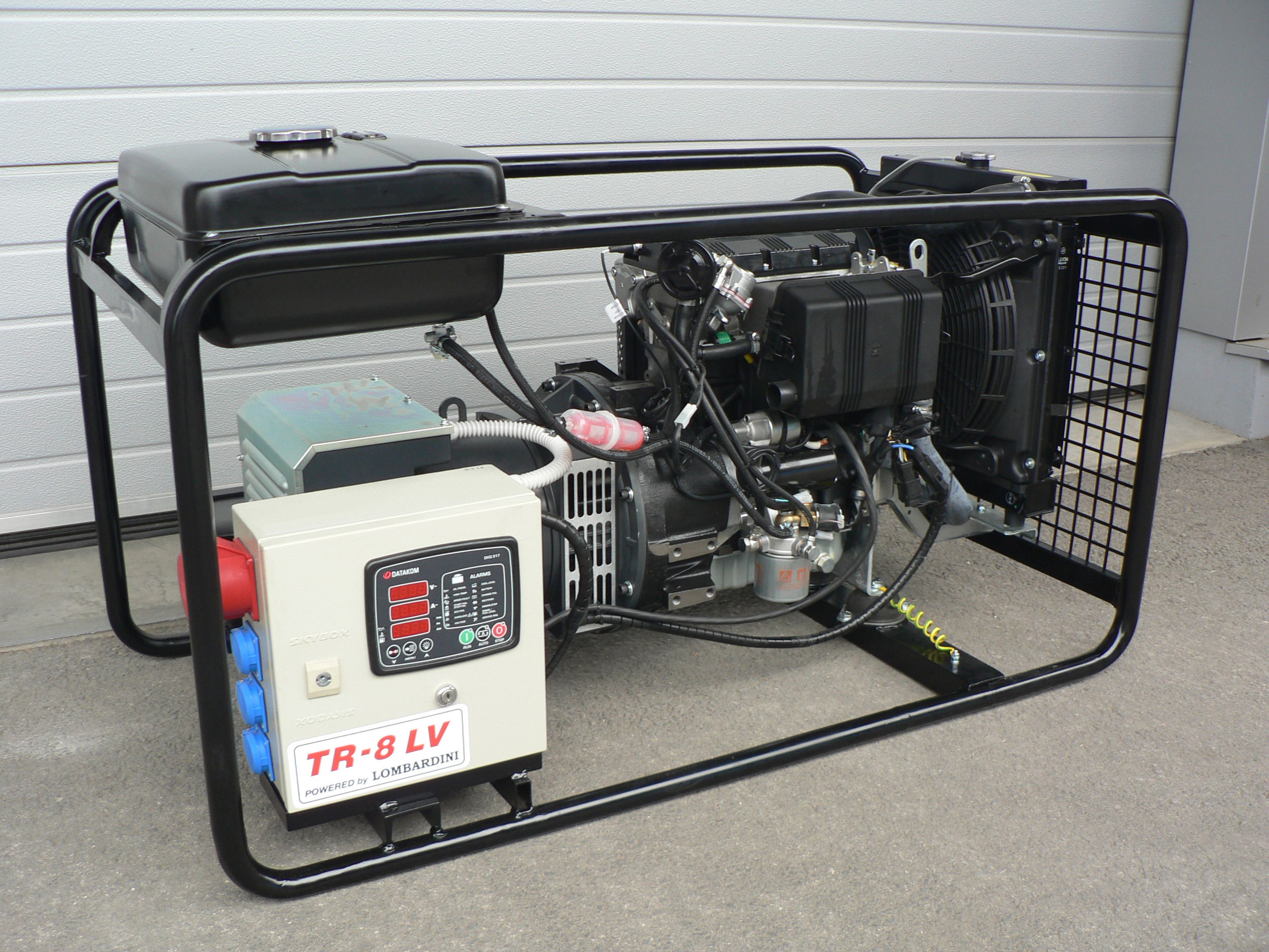 TR-8 LV dízelmotoros áramfejlesztő (alapkeretre szerelt kivitel) termék fő termékképe